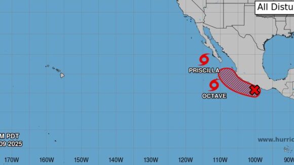 ¡Alcanza un 90%! Mañana surgiría la tormenta tropical ‘Raymond’ en el Pacífico y Sinaloa está en su trayecto