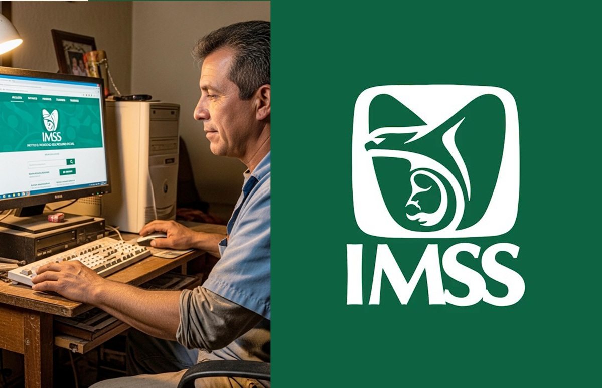 Usuario registrándose en plataforma del IMSS