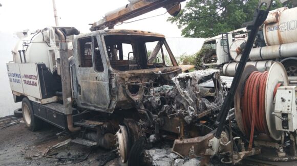 Vactor de Jumapag que se quemó en Guasave, Sinaloa estaba recién reparado; descartan sabotaje