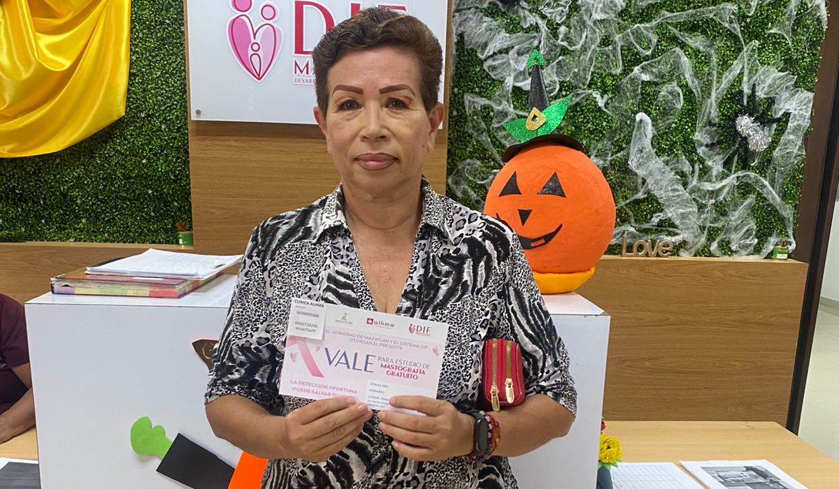 Vales para mastografías y ultrasonidos otorgados por DIF Mazatlán