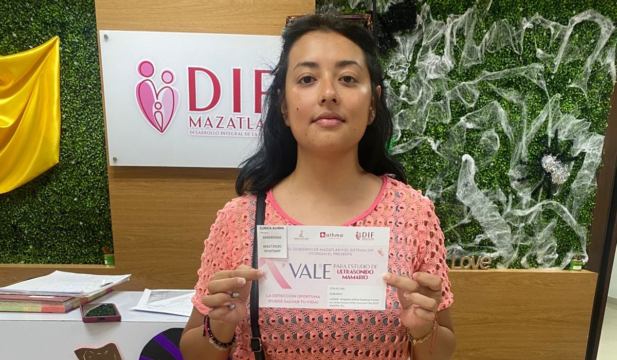 Vales para mastografías y ultrasonidos otorgados por DIF Mazatlán