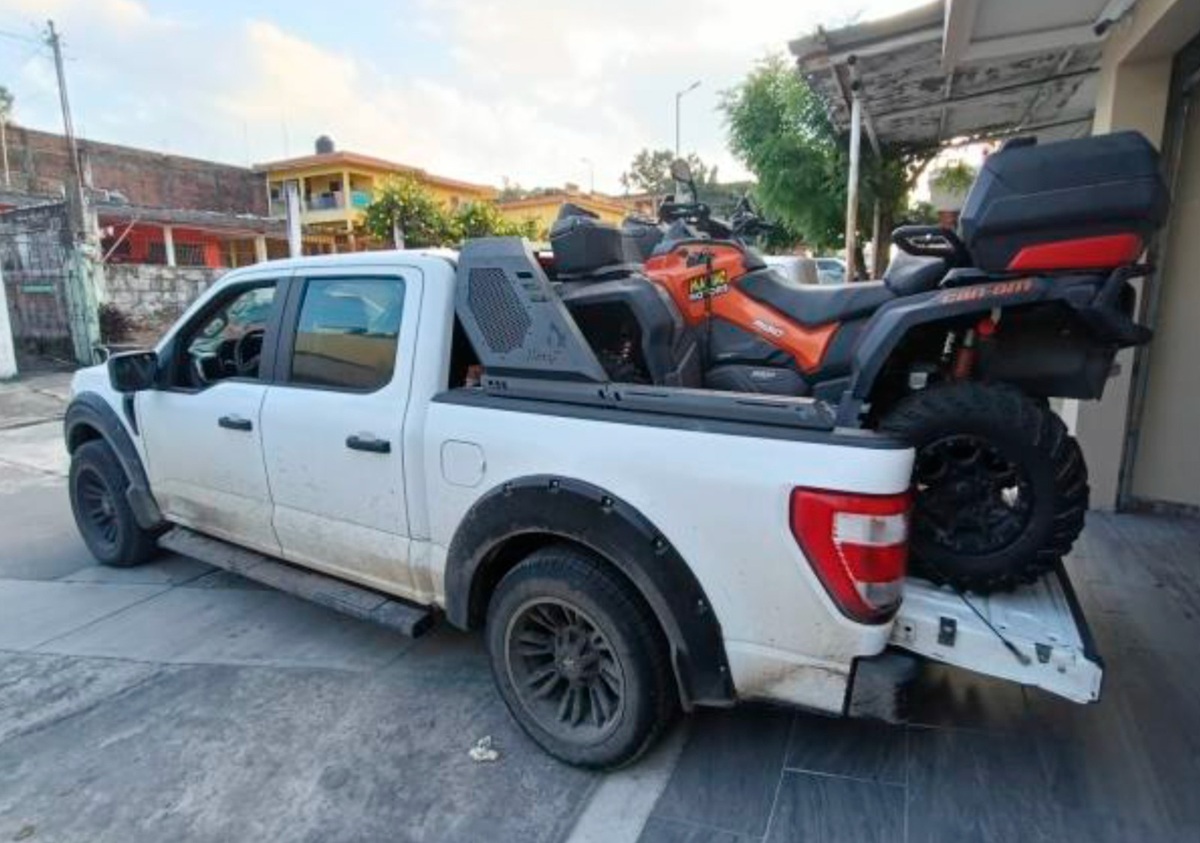 Vehículo asegurado en Veracruz