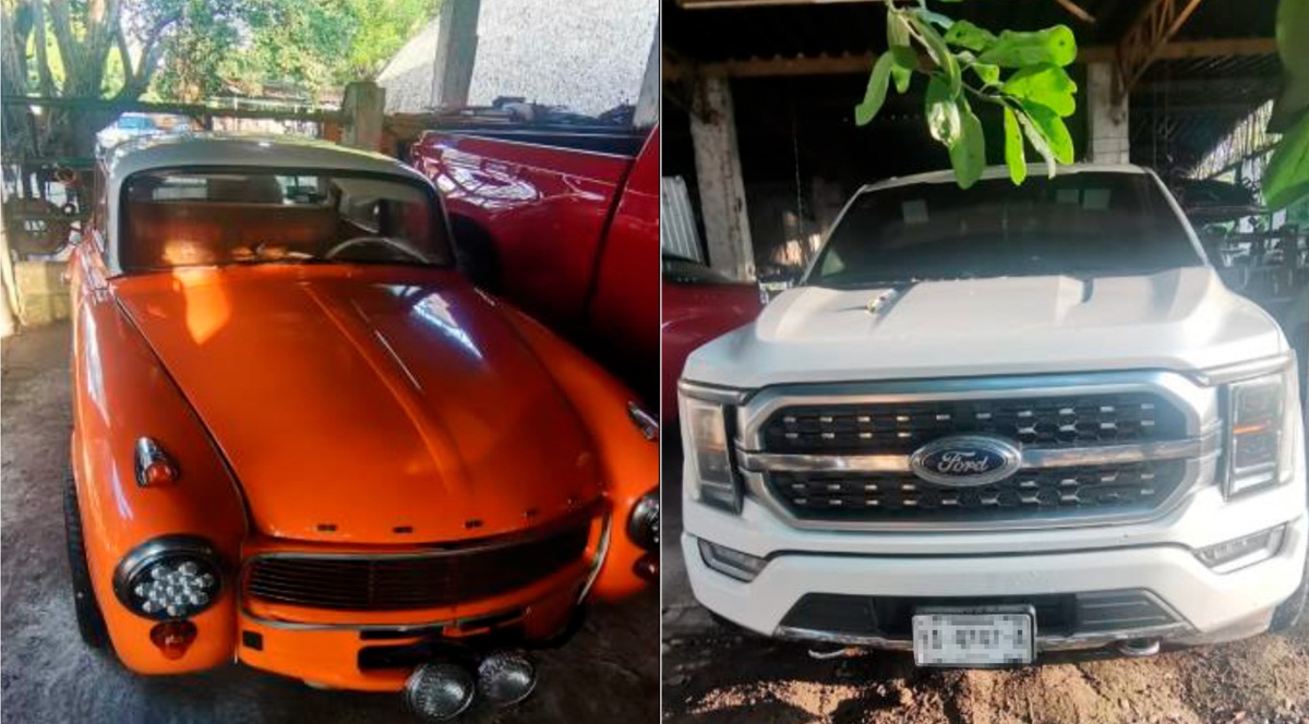 Vehículos asegurado en Veracruz