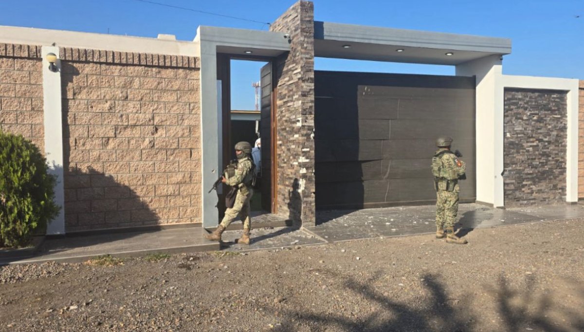 Vivienda decomisada por el Ejercito en Villa Juárez, Navolato
