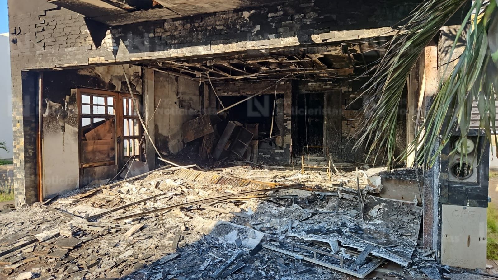 vivienda incendiada en portalegre