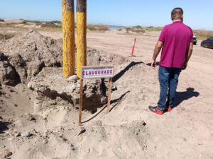 Clausuran temporalmente zona de La Ensenadita, en Guasave, Sin.