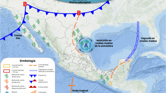 ¡Desempolva la del tigre! Frente frío se aproxima al noroeste de México y podrían bajar las temperaturas en Sinaloa