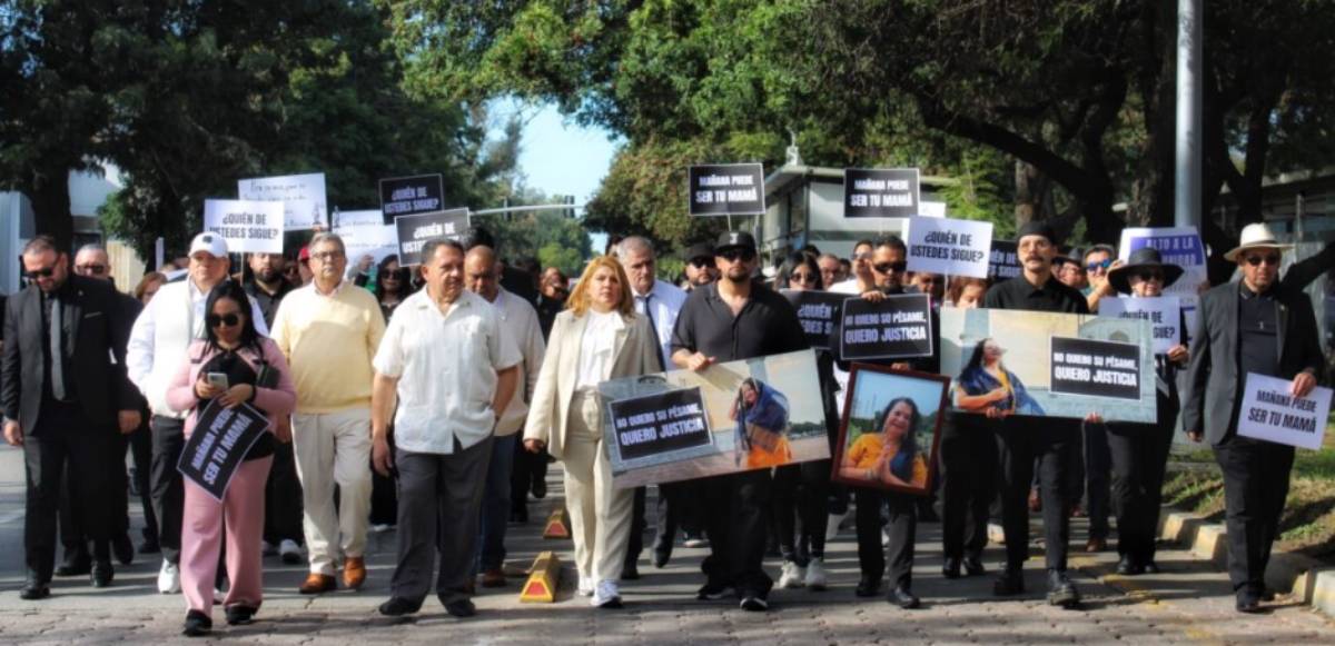 Colegas de Emilia Ortega marchan en Tijuana para exigir justicia y seguridad