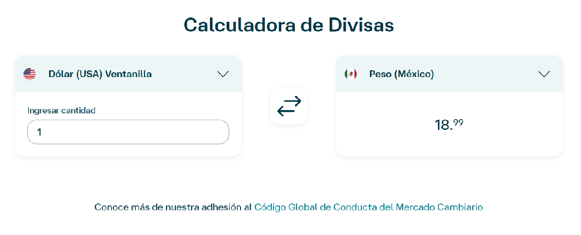 Dolar Banamex 25 de noviembre