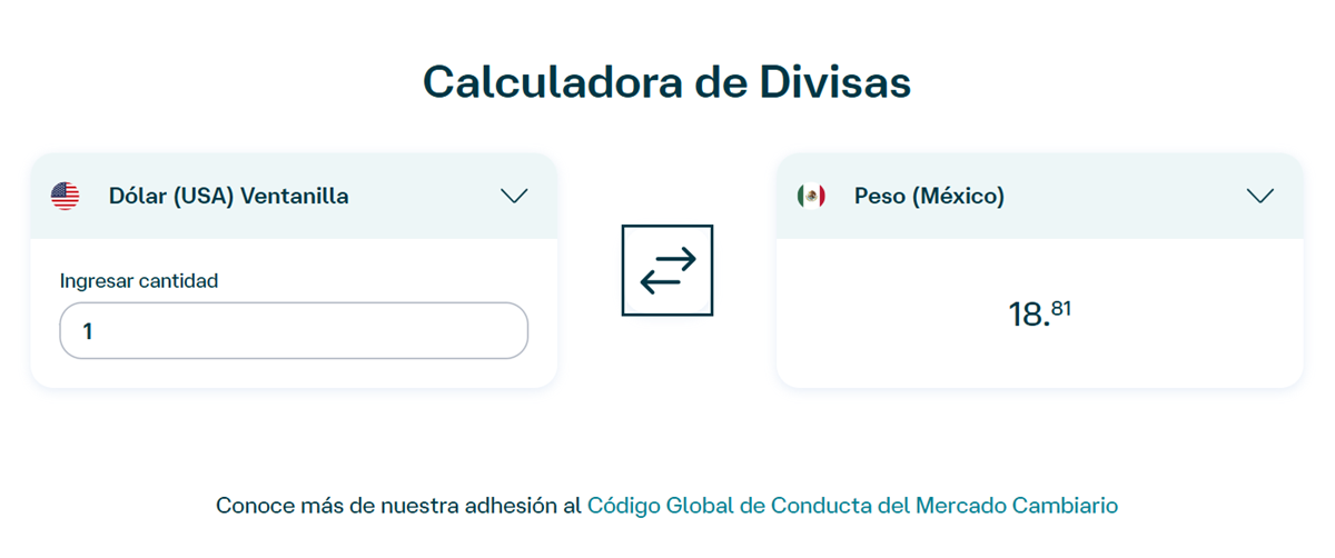 Dolar Banamex 26 de noviembre