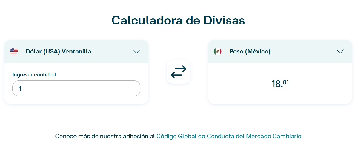 Dolar Banamex 27 de noviembre