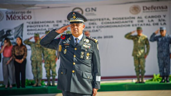 Rinde protesta el General Julices Julián Tadeo González Calzada como nuevo Coordinador de la GN en Sinaloa