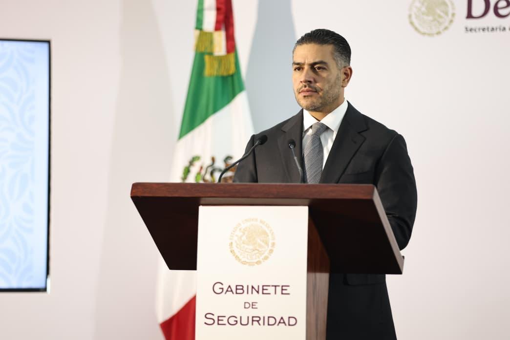 Omar García Harfuch en conferencia de prensa