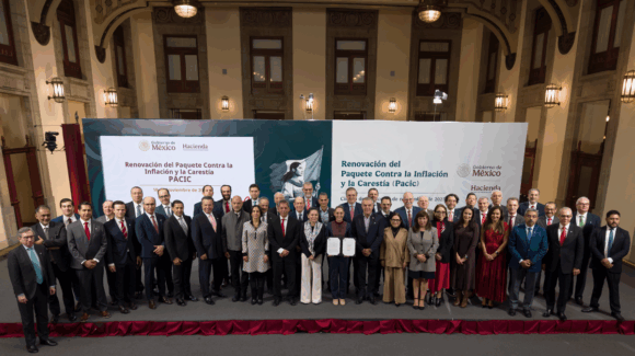 Renovación del Paquete contra la Inflación y la Carestía (Pacic), para mantener el costo de la canasta básica en 910 pesos