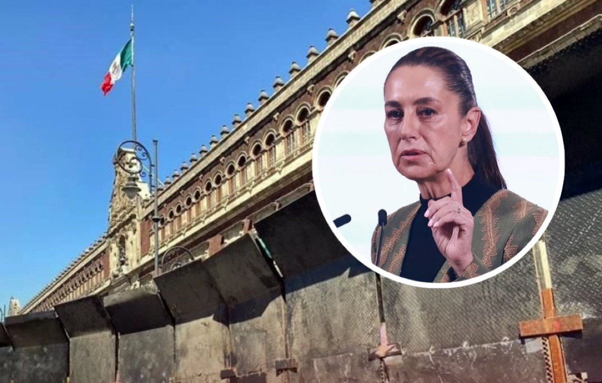 Sheinbaum justifica colocación de vallas eléctricas en Palacio de Gobierno