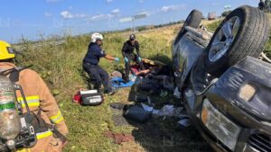 Accidente sobre la carretera Villa Unión-Concordia