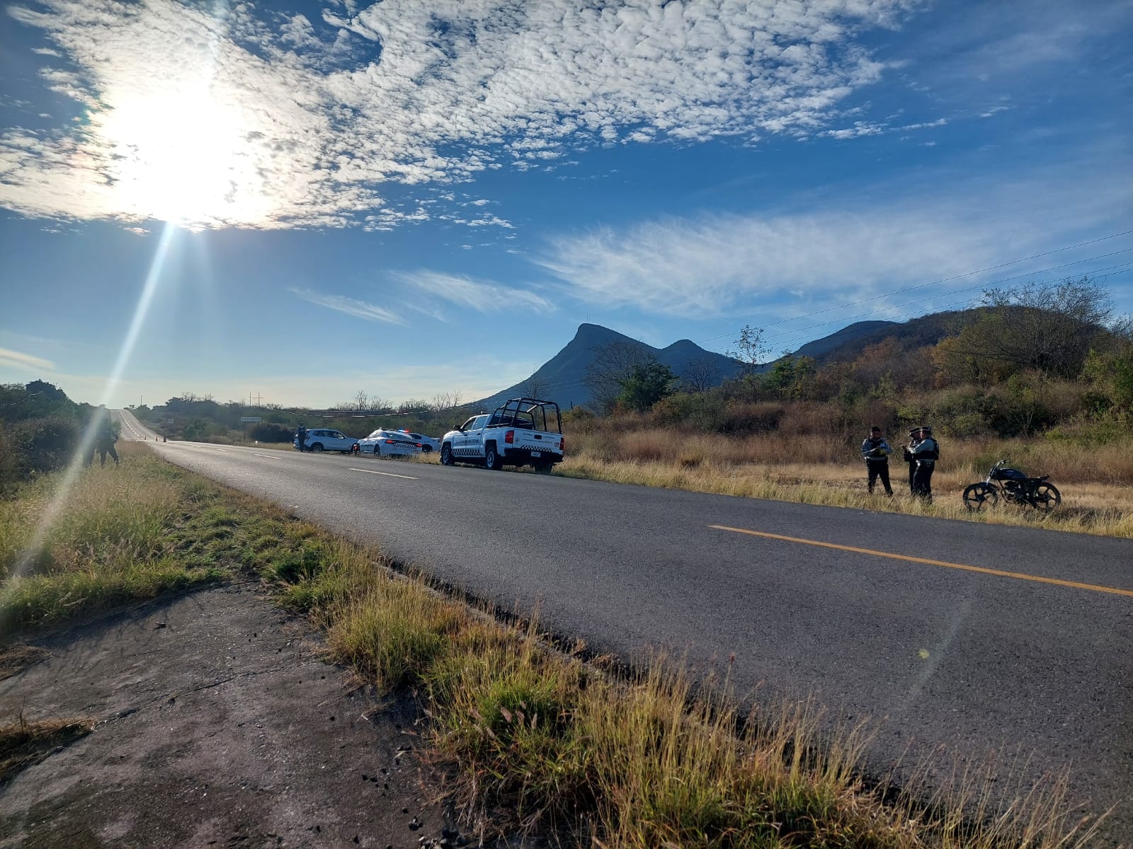 choque entre motocicletas en la México 15, en Salvador Alvarado, Sinaloa