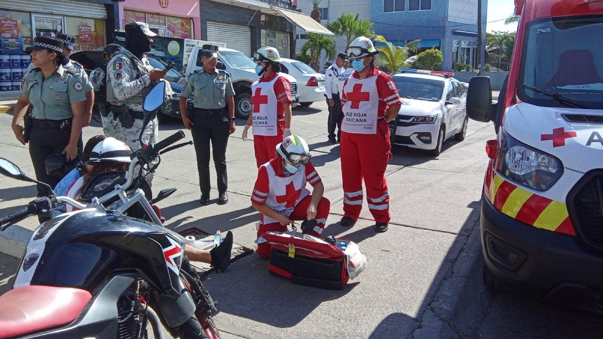 accidente de moto en mazatlan sinaloa cruz roja