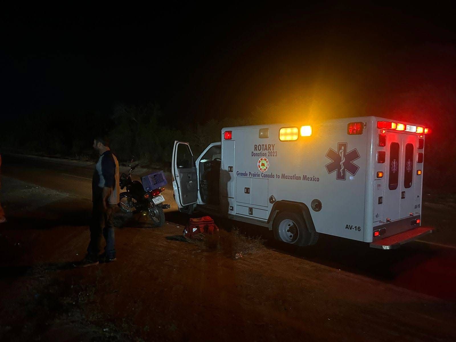 accidente de motociclistas en la zona rural de mazatlan
