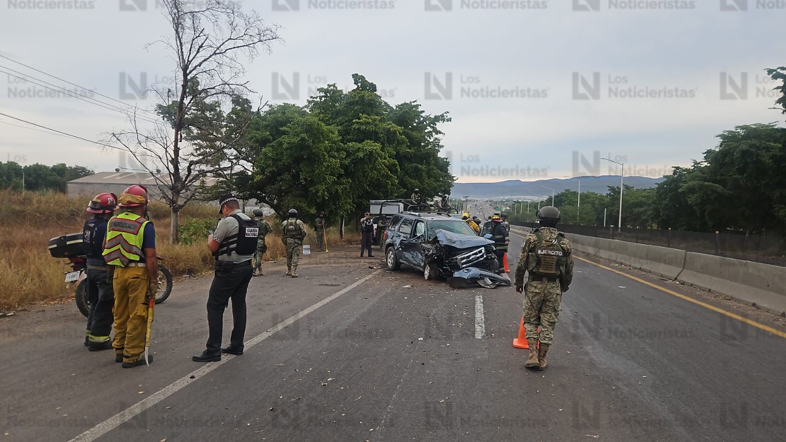 Choque sobre La Costerita de Culiacán, Sinaloa