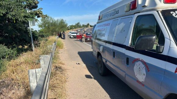 Accidente frente a la termoeléctrica, en Mazatlán, deja como saldo una persona lesionada