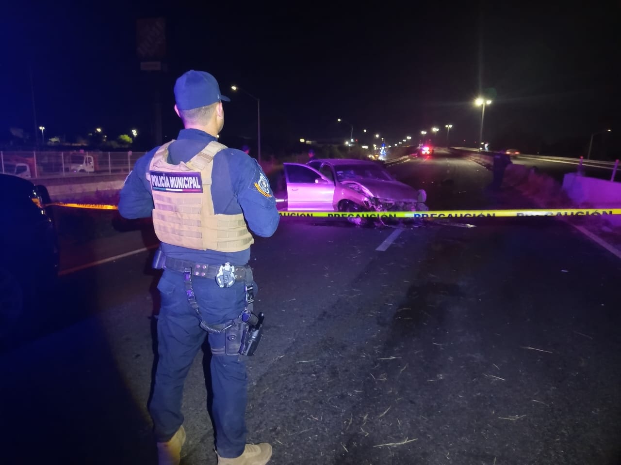 Accidente en la carretera internacional México 15 en Guasave