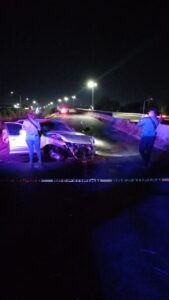 Accidente en la carretera internacional México 15 en Guasave