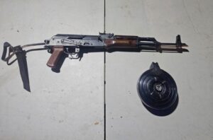 Arma asegurada en Culiacán, Sinaloa