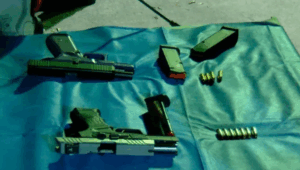 Armas aseguradas a sinaloenses en Zapopan, Jalisco