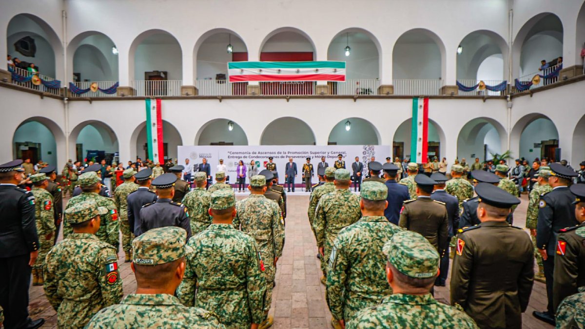 ascenso a 72 elementos del ejercito fuerza aerea y guardia nacional culiacan sinaloa