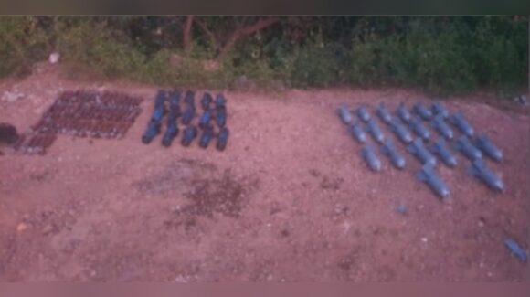 Aseguran y destruyen 86 artefactos explosivos improvisados en Concordia, Sinaloa