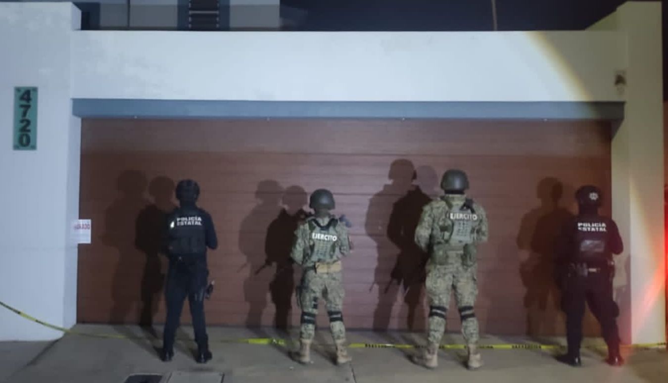 Aseguramiento tras cateo a una vivienda en Portalegre en Culiacán