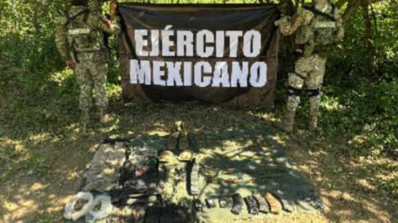 Aseguran municiones y equipo táctico en operativo conjunto en Concordia, Sinaloa