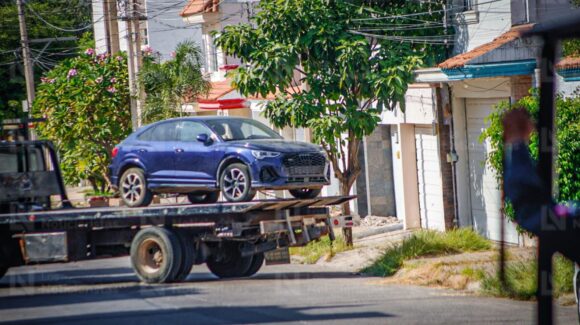 Aseguran vehículo tras operativo en Villa Universidad de Culiacán, Sinaloa