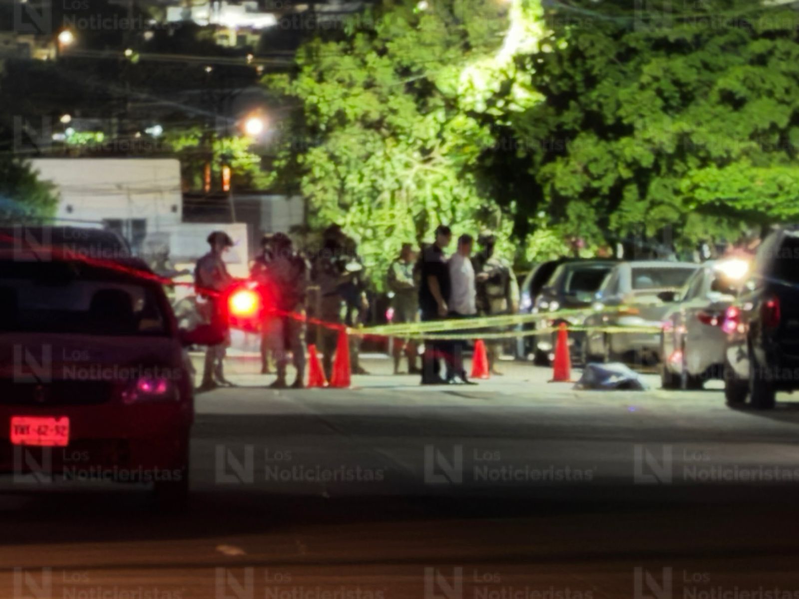 Ejército Nacional y agentes de Harfuch resguardan escena del crimen en Culiacán