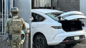 Marinos resguardan la escena del crimen en Culiacán