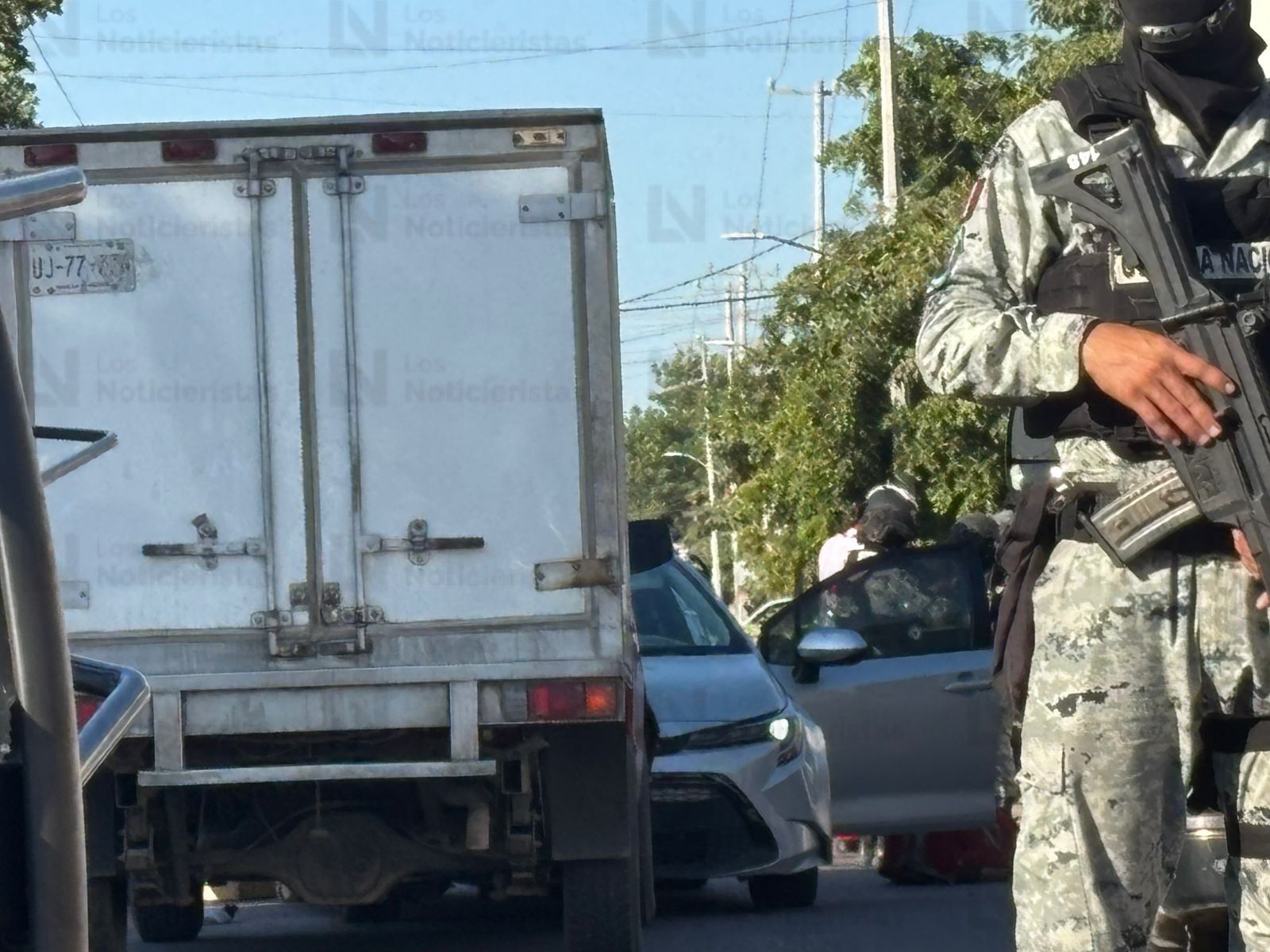 Se registra ataque a balazos contra un automóvil en Las Cucas, Culiacán