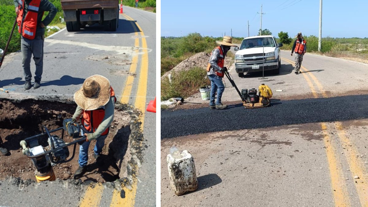 bacheo carretera caimanero el rosario