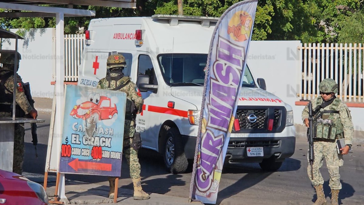 balacera en colonia sinaloa en culiacan ambulancia