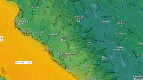 ¡Se desploma el termómetro! Amanecen nuevas temperaturas mínimas en Sinaloa al caer Choix hasta los 12 grados