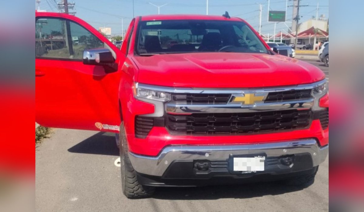 Camioneta asegurada en Culiacán, Sinaloa