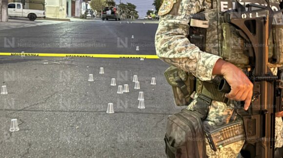 Localizan más de 50 casquillos tirados en la Miguel Hidalgo de Culiacán; tendrían relación con ataque a camioneta