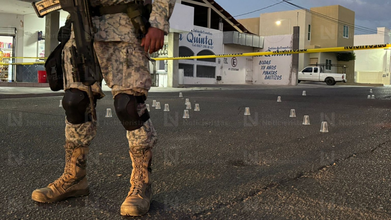 Localizan más de 50 casquillos percutidos tirados en la vía pública en la Miguel Hidalgo en Culiacán