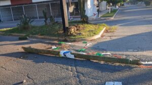 choque en guasave sinaloa derriba poste