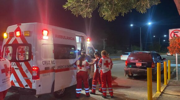Choque frente a la Secretaría de Seguridad Ciudadana deja una persona lesionada en Guasave, Sinaloa