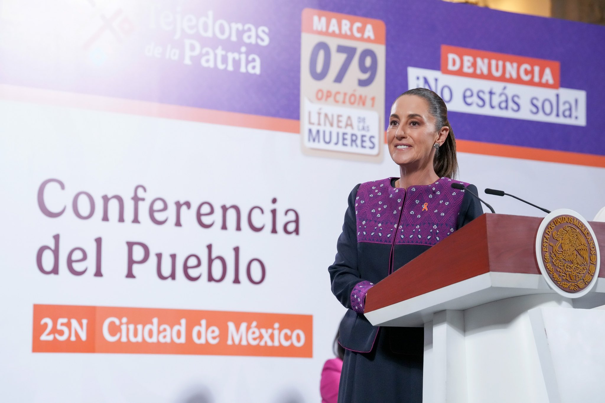 Claudia Sheinbaum en conferencia 'mañanera'