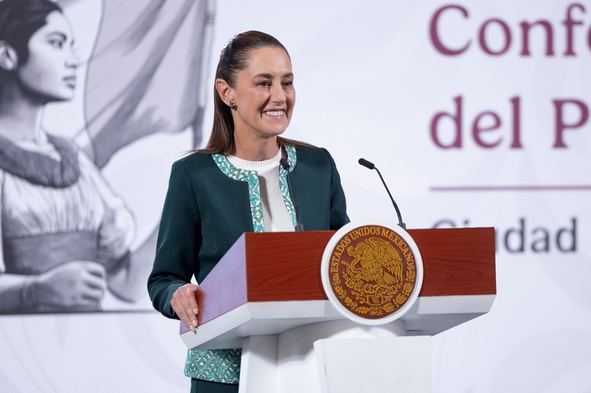 Claudia Sheinbaum en conferencia 'mañanera'