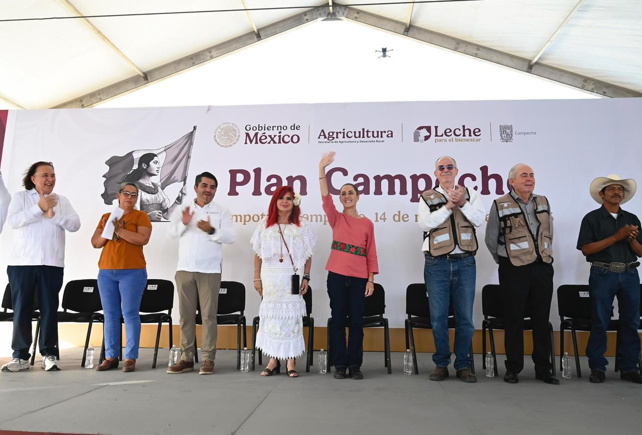 Claudia Sheinbaum en el arranque del Plan Campeche