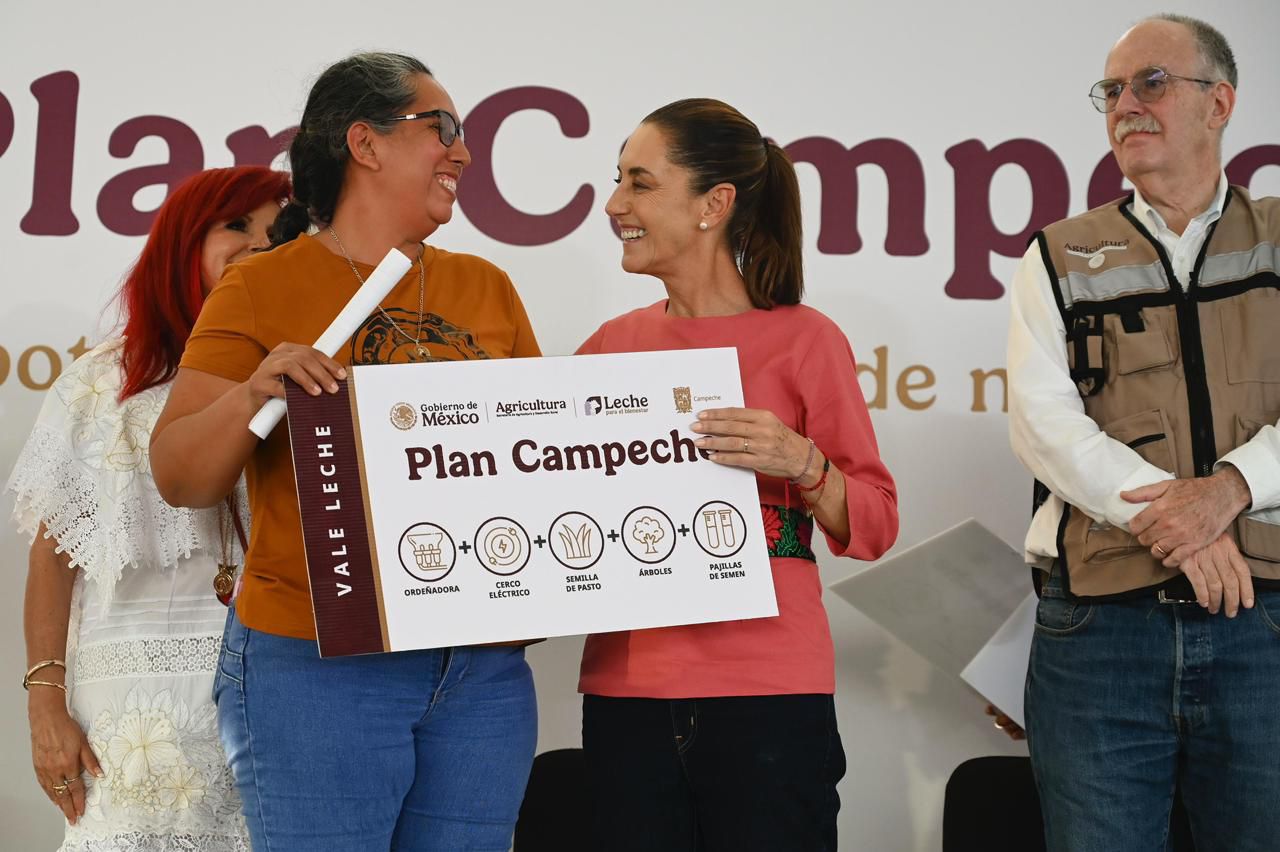 Claudia Sheinbaum en el arranque del Plan Campeche