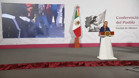 Los mismos de la Marea Rosa son los que participaron el sábado: Sheinbaum condena violencia